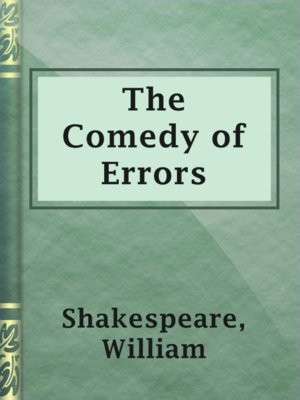 The Comedy of Errors - ebook